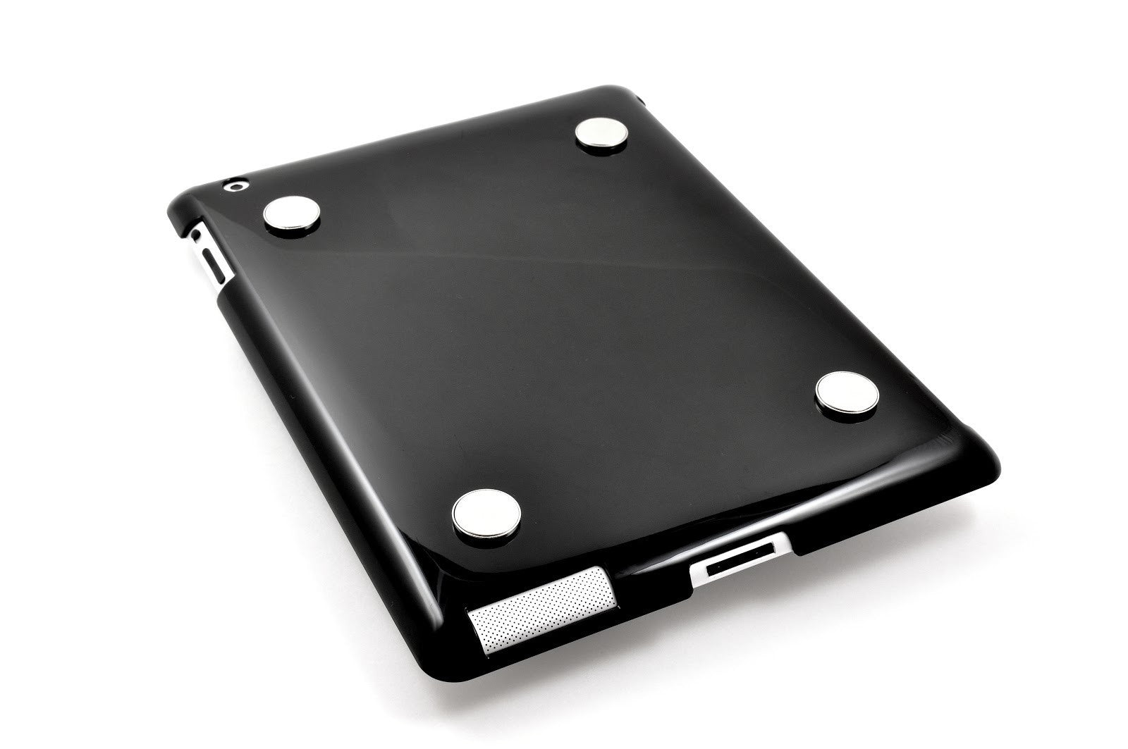 Black iPad plastic snap-on case/cover with magnets