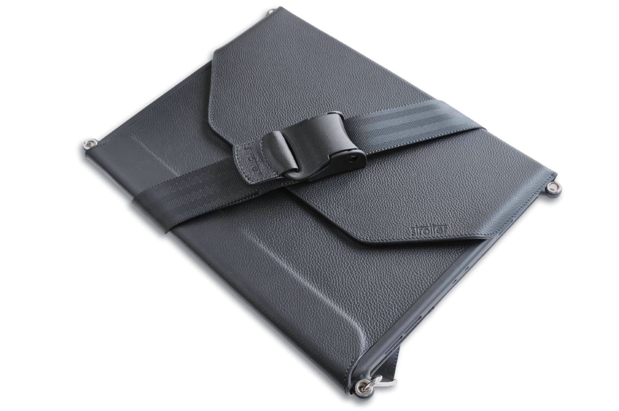 3rd generation iPad Pro 12.9” 2018 carrying case with shoulder strap by Strotter.