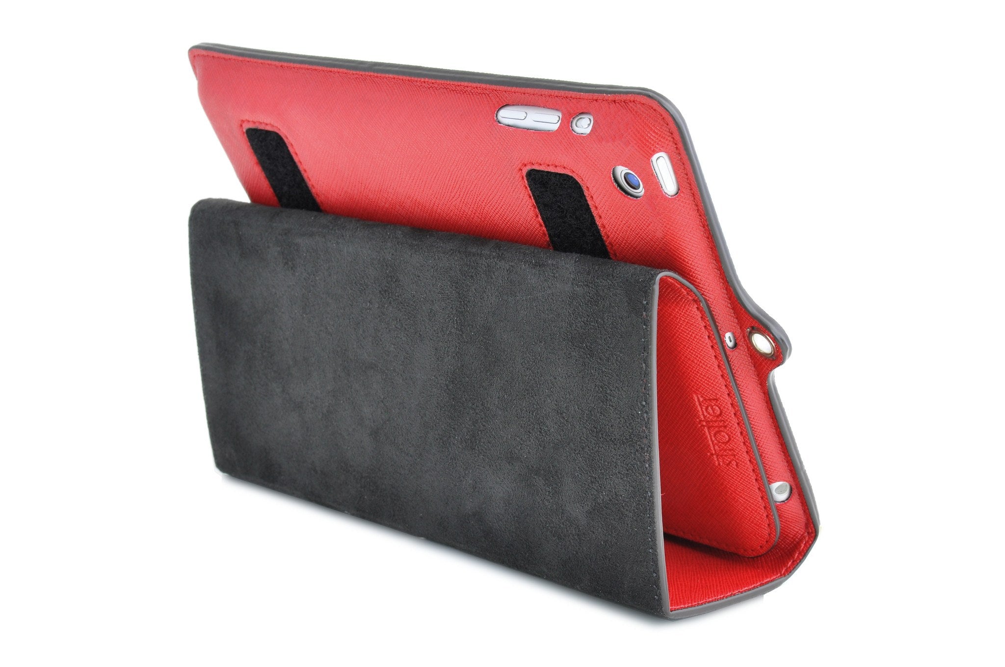 Across case for iPad Mini. Back view.